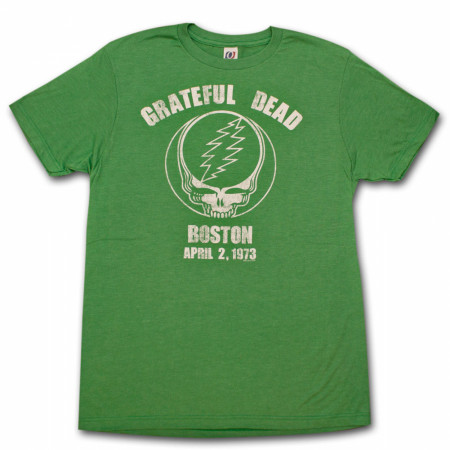 Grateful Dead Boston Heather Green Graphic T Shirt